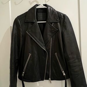 All Saints Dalby Leather Jacket